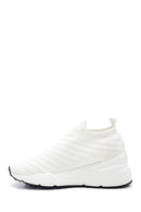 Women's White Thick Soled Sneaker | Derimod