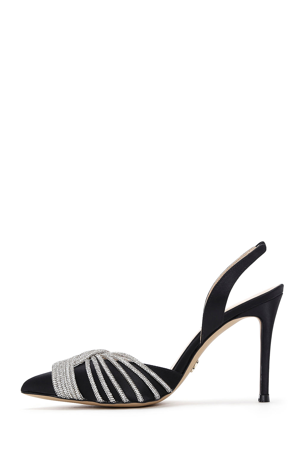 Kadın Siyah Taşlı Stiletto