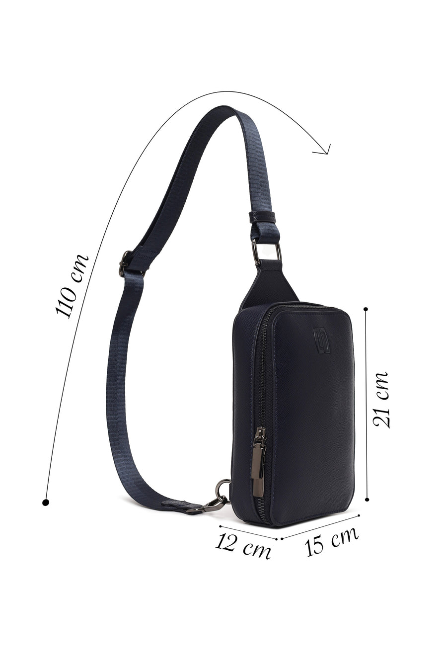 Male Navy Mini Crossbody Bag
