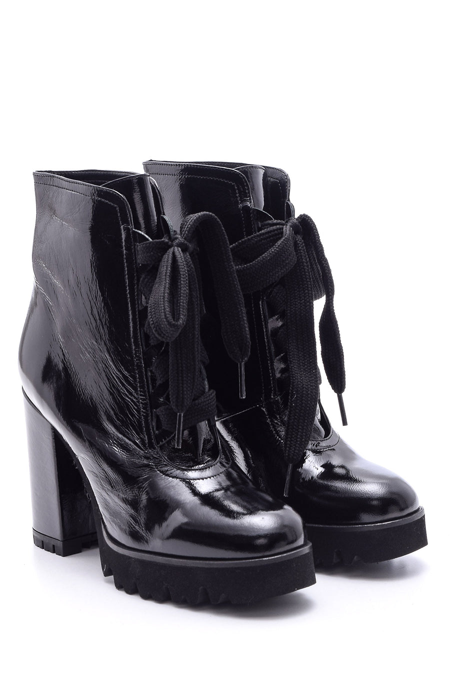 Women's Patent Leather Boots