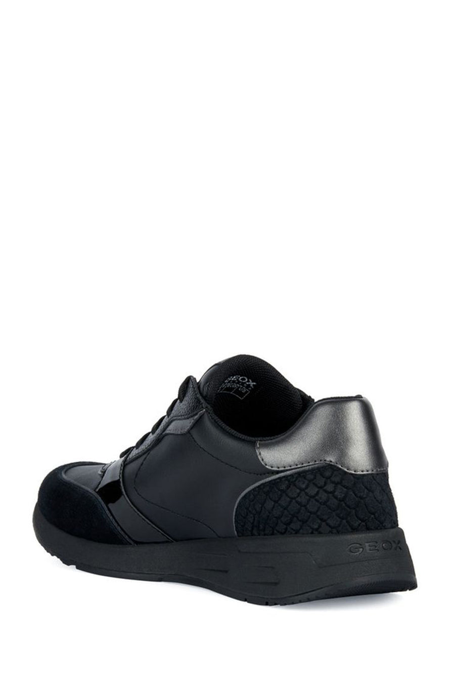 Geox Kadın Siyah Bulmya Bağcıklı Deri Sneaker