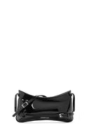 Women's Black Long Strap Patent Leather Shoulder Bag | Derimod