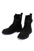 Men's Black Nubuck Leather Casual Boots | Derimod