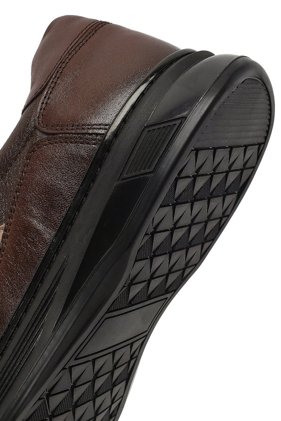 Men's Brown Lace-Up Leather Casual Sneaker