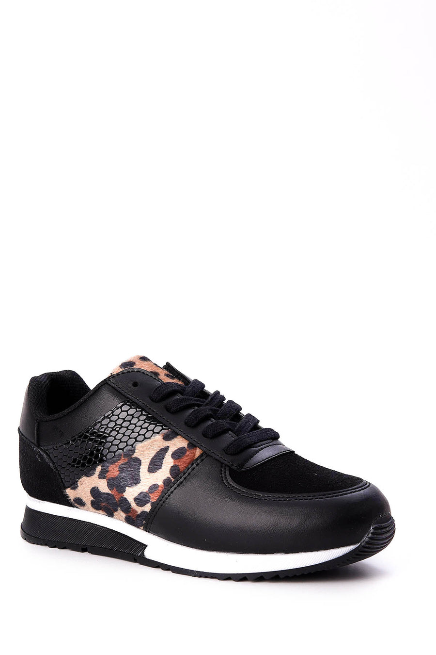 Kadın Leopar Detaylı Sneaker