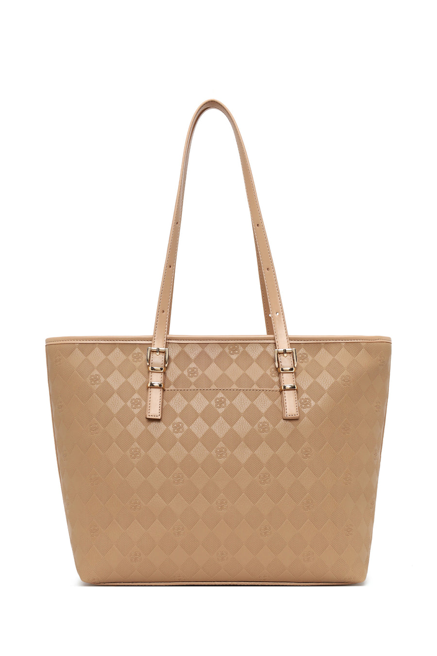 Woman Beige Printed Shoulder Bag