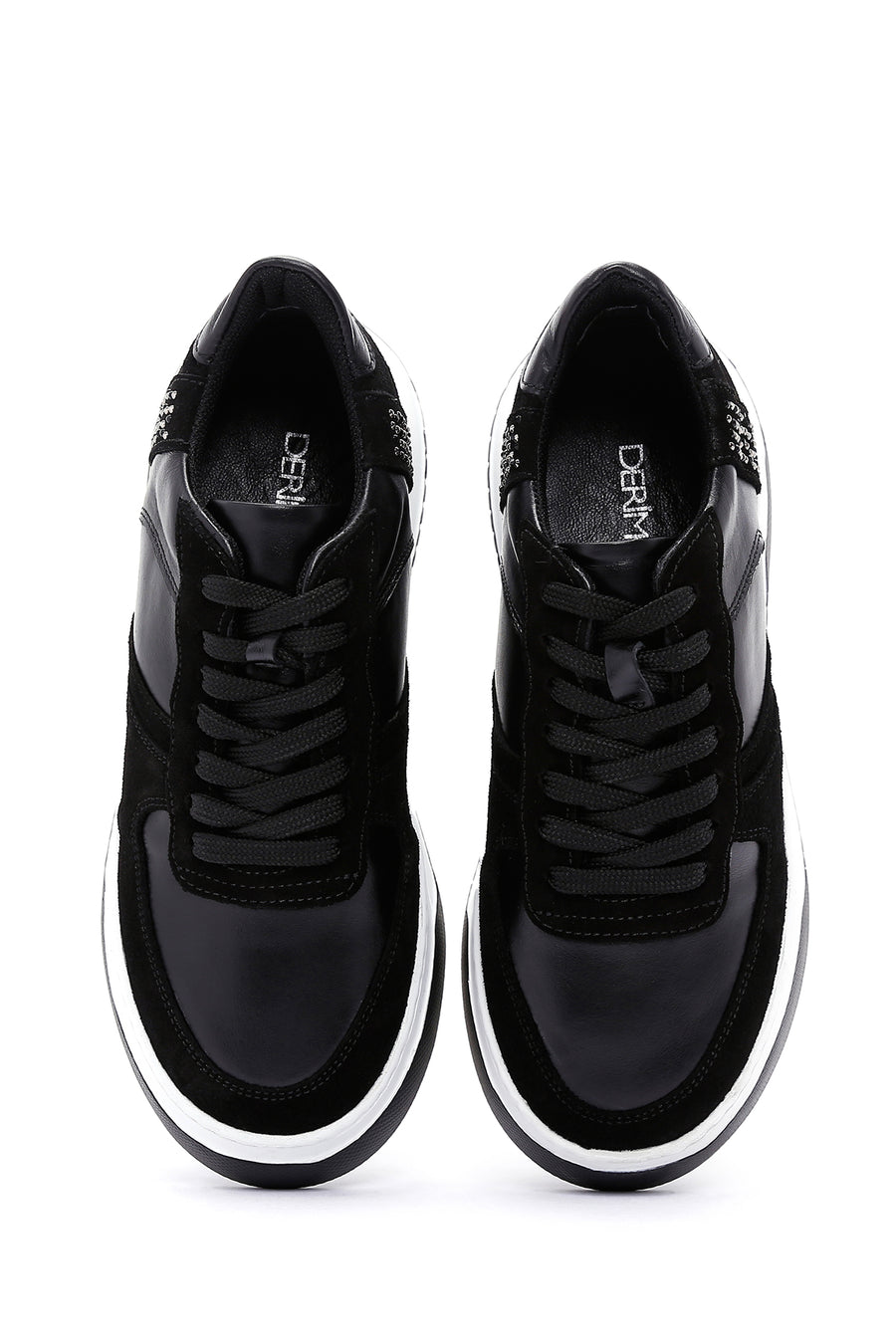 Kadın Siyah Süet Deri Sneaker