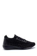 Women's Black Patterned Sneaker | Derimod