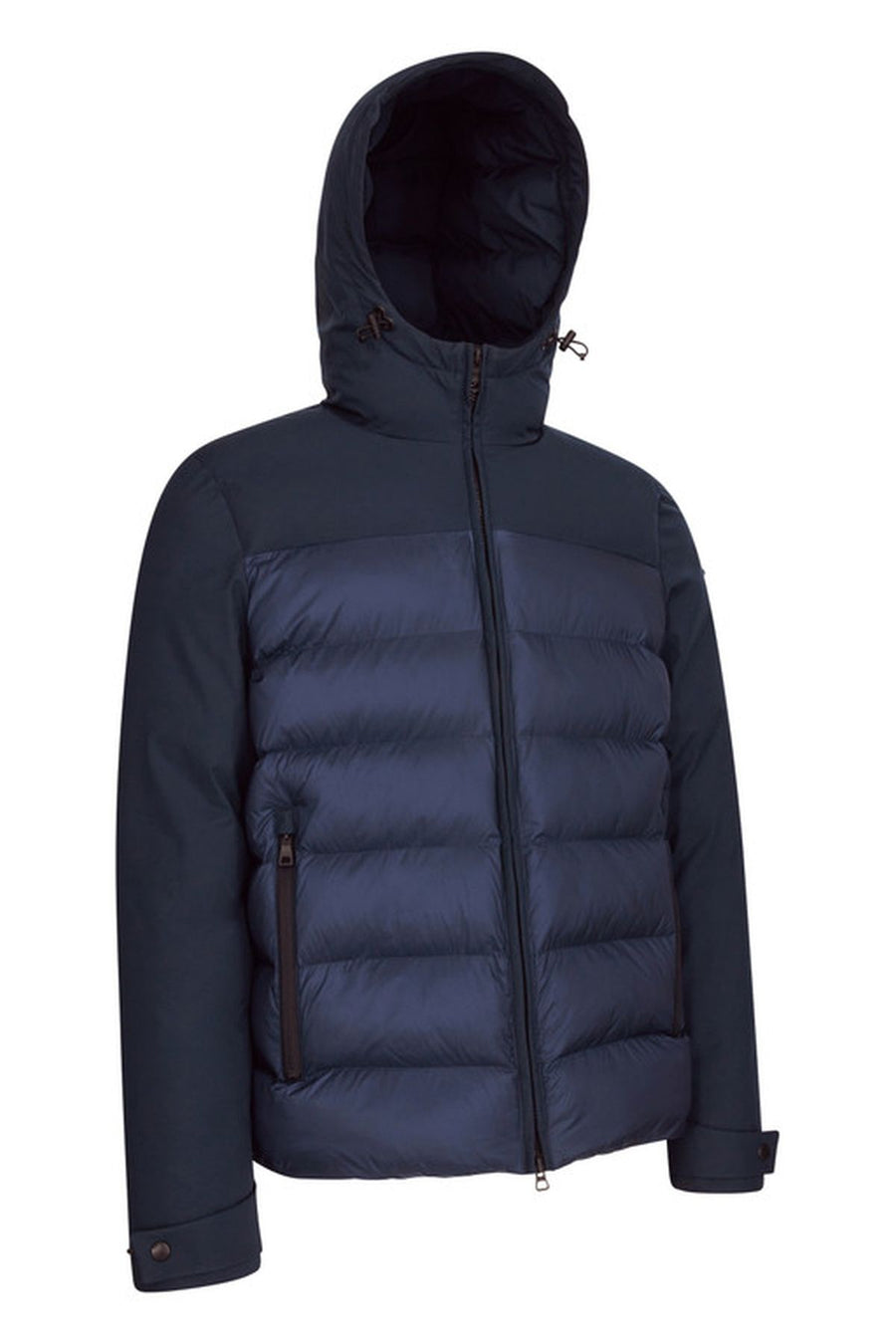 Geox Men's Navy Blue Sapienza Slim-Fit Hooded Coat