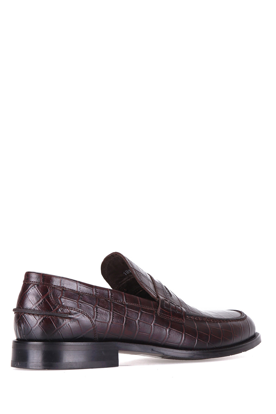 Crocodile Patterned Men's Leather Shoes