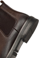 Men's Brown Leather Chelsea Boot | Derimod