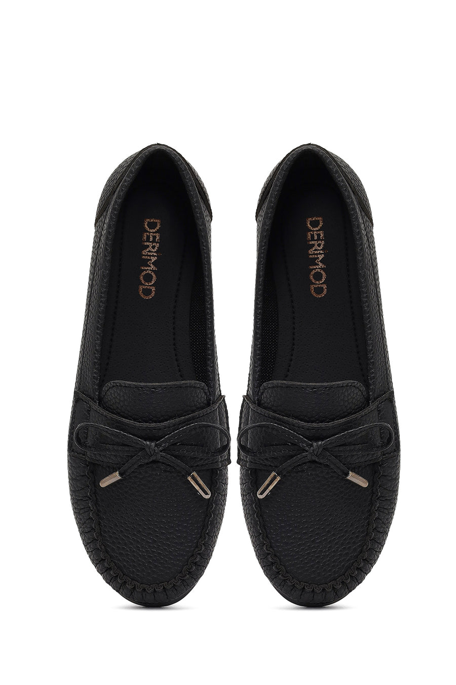 Kadın Siyah Tokalı Loafer