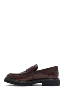 Men's Brown Leather Loafer | Derimod