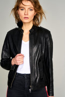 Como Women's Leather Jacket | Derimod