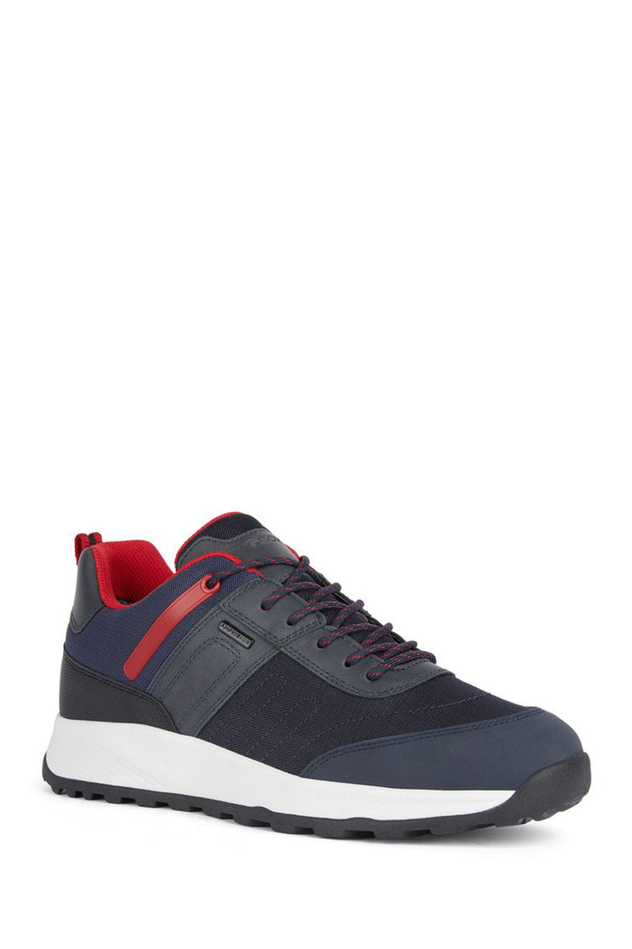 Geox Erkek Lacivert Terrestre Abx Bağcıklı Deri Casual Sneaker