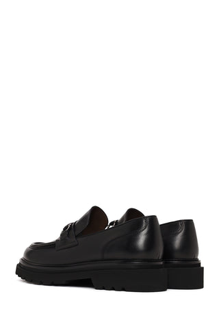 Erkek Siyah Deri Casual Loafer