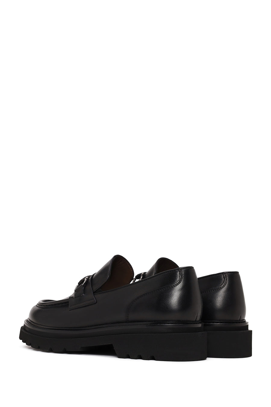 Erkek Siyah Deri Casual Loafer