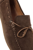 Men's Brown Suede Leather Casual Loafer | Derimod