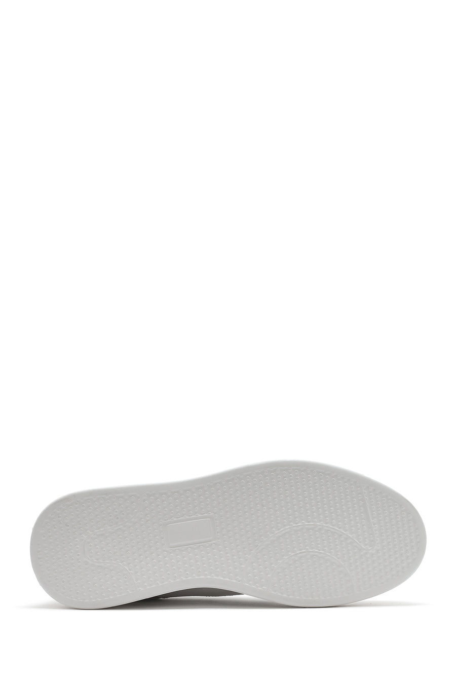 Male White Lace-Up Leather Sneaker