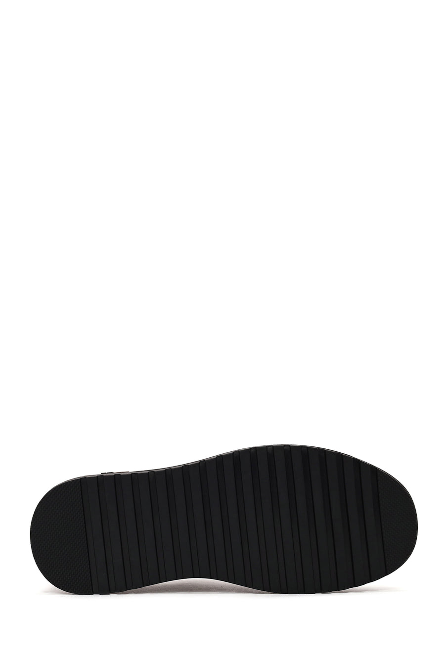 Erkek Kahverengi Bağcıklı Deri Sneaker