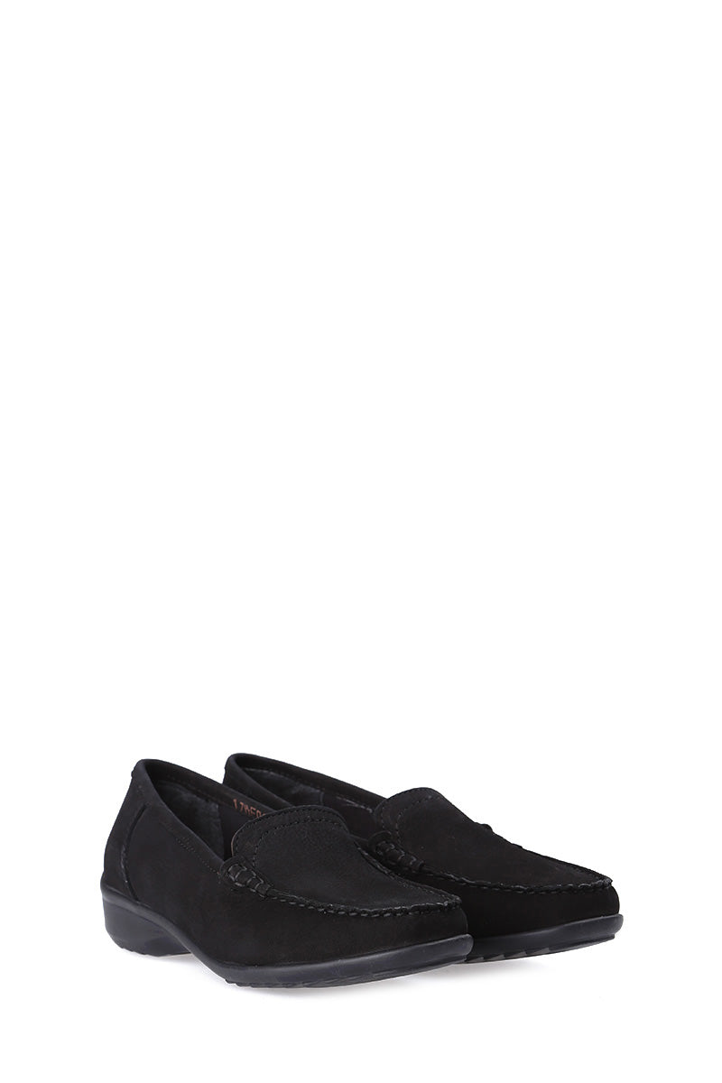 Süet Kadın Deri Loafer