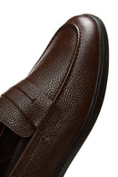 Erkek Kahverengi Deri Loafer | Derimod