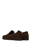 Woman Brown Suede Loafer | Derimod