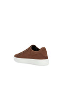 Geox Men's Brown Deiven Lace-up Leather Sneaker | Derimod