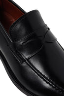 Men's Black Leather Classic Loafer | Derimod