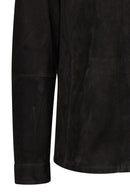 Olise Male Black Suede Jacket | Derimod