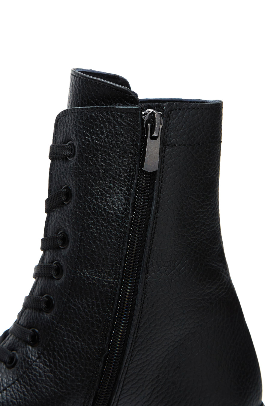 Kadın Deri Fermuarlı Casual Bot