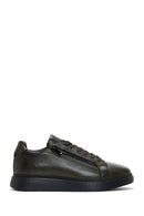 Erkek Haki Deri Sneaker | Derimod