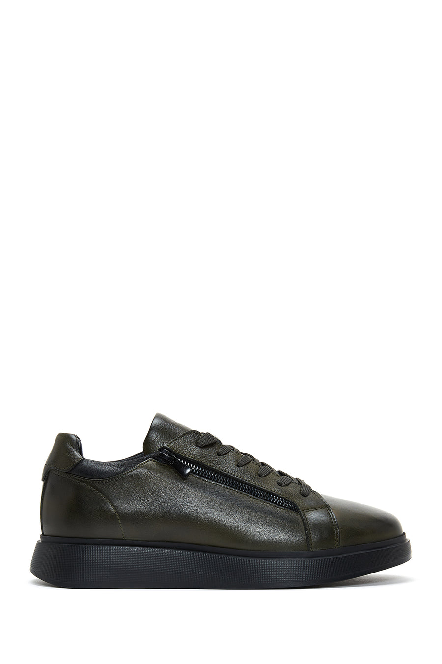 Erkek Haki Deri Sneaker 22WFD613318 | Derimod