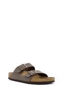 Birkenstock Men's Mink Double Buckle Arizona Eva Slippers | Derimod