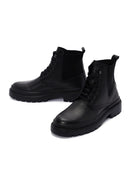 Men's Black Leather Boots | Derimod