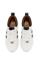ACBC x Derimod Men's White Lace-Up Sneakers | Derimod