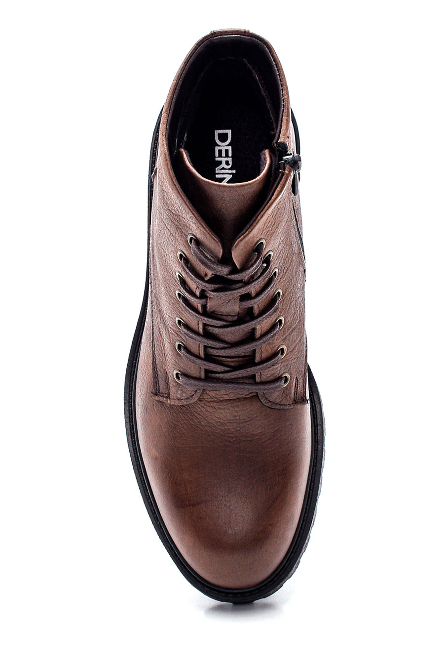 Men's Leather Zippered Boots