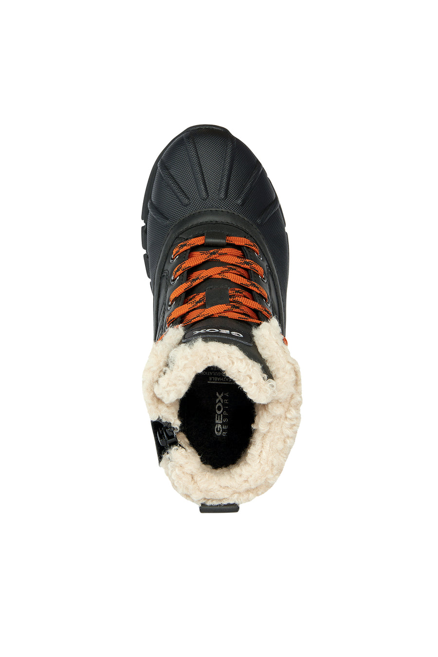Geox Boy Black Flexyper Abx Laced Waterproof Boots