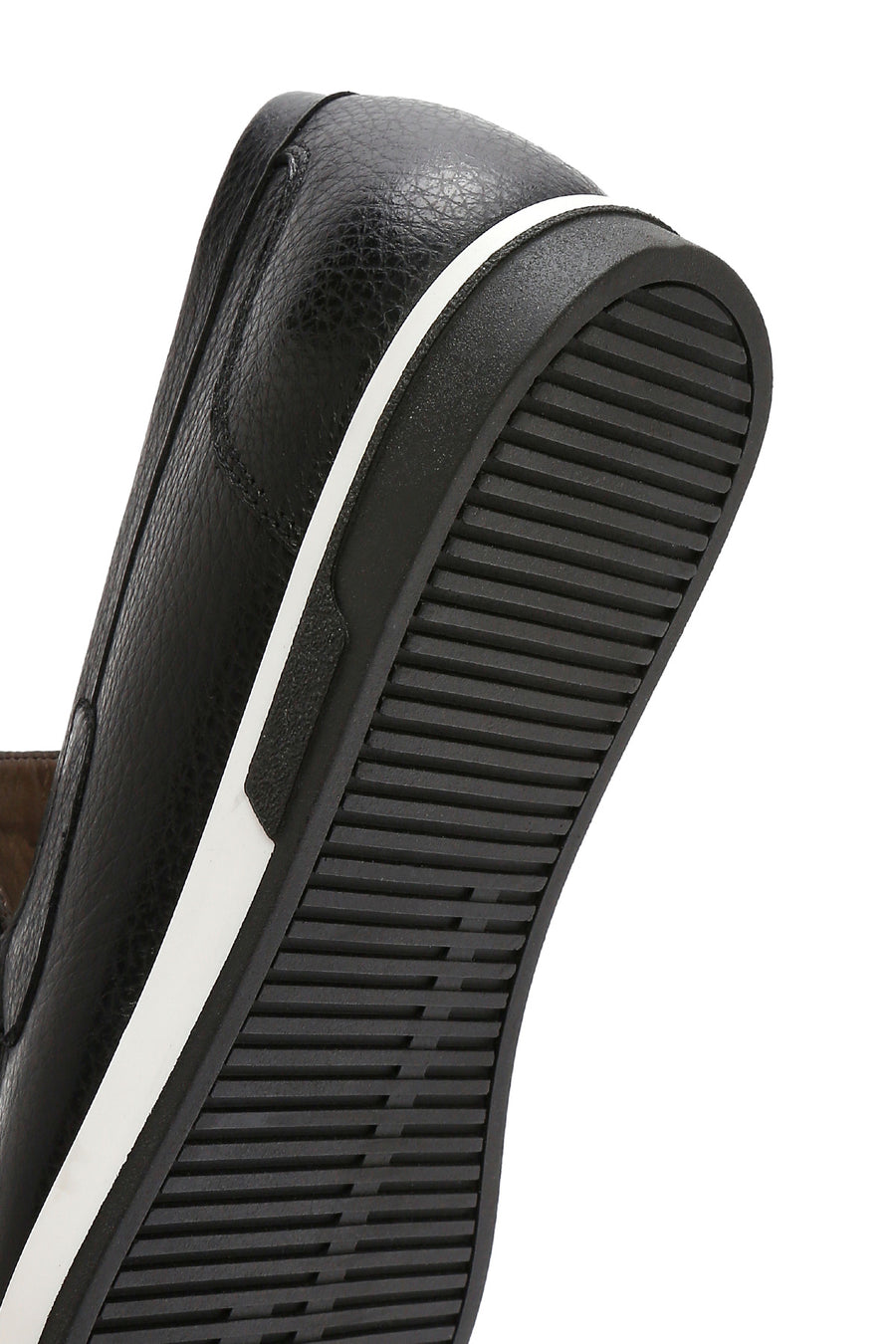 Men's Black Leather Casual Loafer