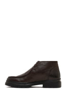 Men's Brown Lace-Up Leather Casual Boot | Derimod
