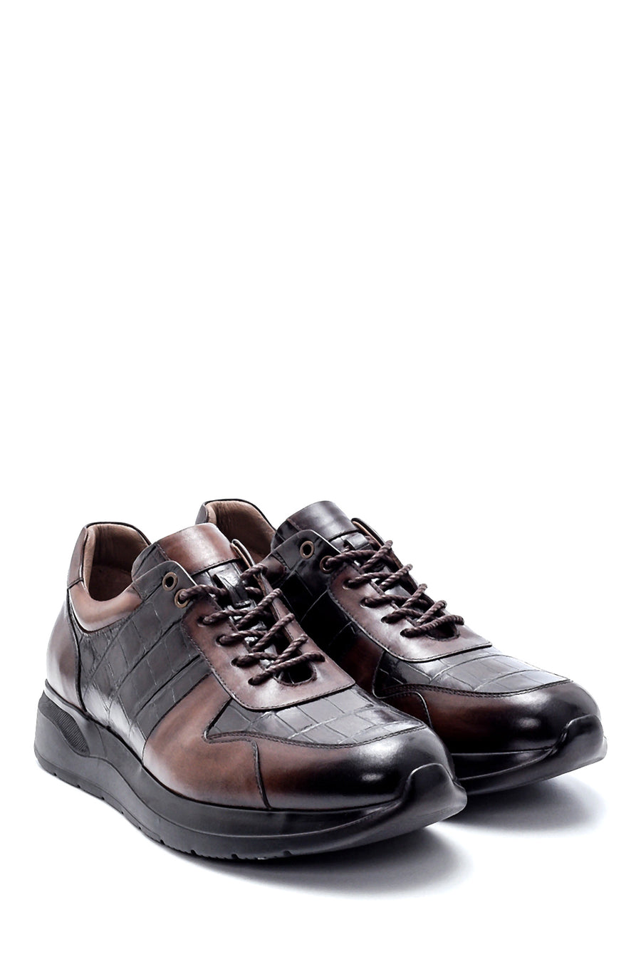 Men's Leather Crocodile Patterned Sneaker