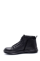 Men's Leather Zippered Boots | Derimod