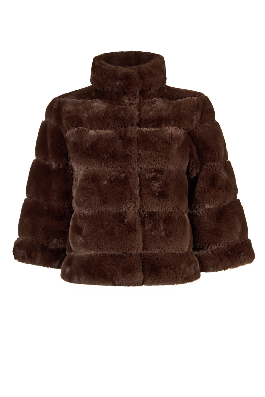 Dolomiti Woman Brown Short Teddy Coats