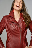 Fame Women's Leather Jacket | Derimod