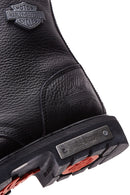 Harley Davidson Men's Black Colmar Boot Leather Boots | Derimod