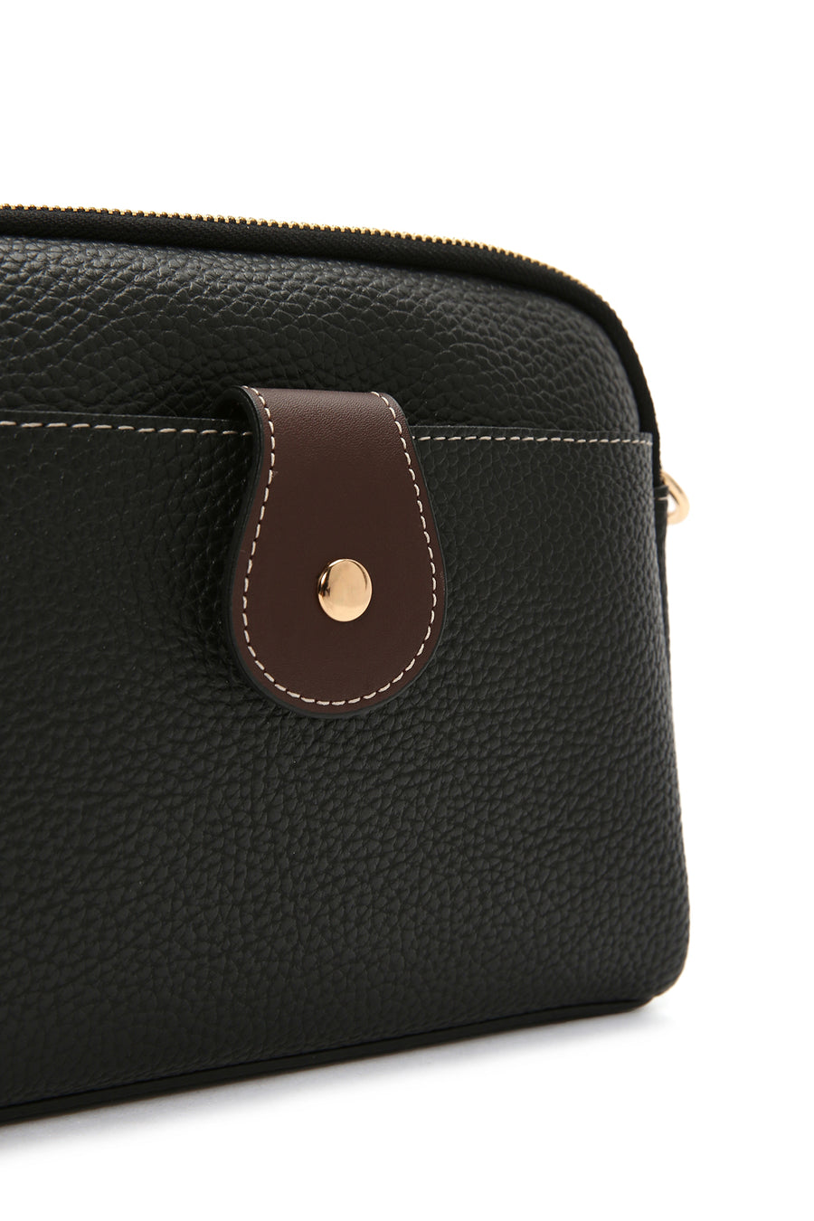 Women's Black Long Strap Mini Crossbody Bag