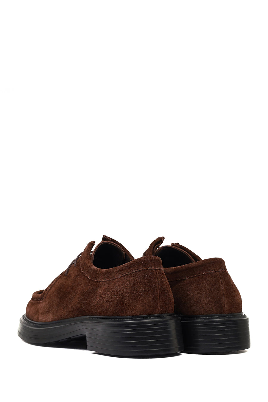 Men's Brown Lace-Up Suede Leather Casual Shoes