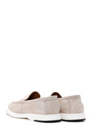 Men's Beige Suede Leather Casual Sports Loafer | Derimod