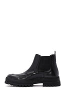 Men's Black Leather Casual Chelsea Boots | Derimod