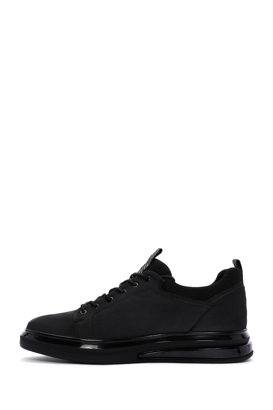 Men's Black Nubuck Leather Sneaker